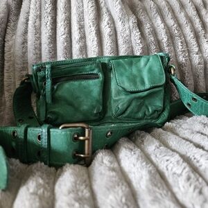 Free People Green Crossbody Bag